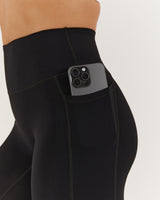 SCULPT POCKET LEGGINGS 7/8 - BLACK