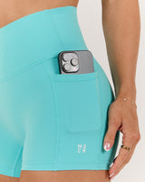 SCULPT POCKET MINI SHORTS - CAPRI