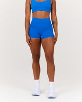 SCULPT POCKET MINI SHORTS - LUMINOUS BLUE