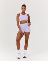 SCULPT POCKET MINI SHORTS - LILAC HAZE