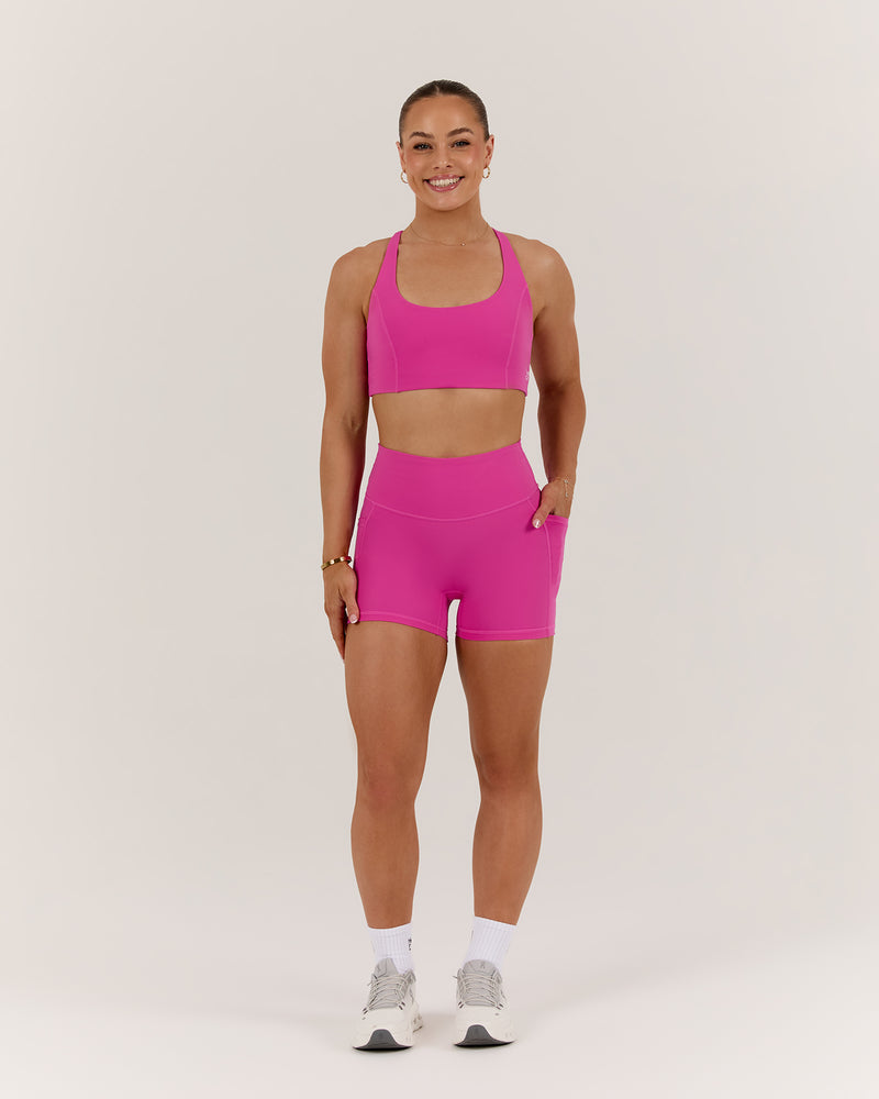 SCULPT POCKET MINI SHORTS - PARADISE