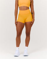 SCULPT POCKET MINI SHORTS - SPECTRA YELLOW