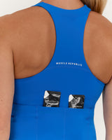 SCULPT POCKET TOP - LUMINOUS BLUE