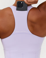 SCULPT POCKET TOP - LILAC HAZE