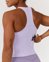 SCULPT POCKET TOP - LILAC HAZE