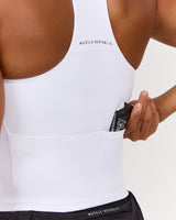 SCULPT POCKET TOP - WHITE