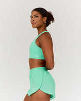 SCULPT RACER BRA - CYBER MINT
