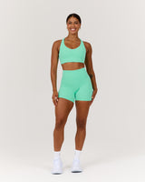 SCULPT RACER BRA - CYBER MINT