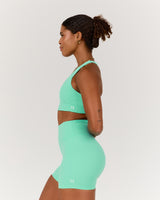 SCULPT RACER BRA - CYBER MINT