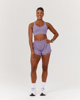 SCULPT RACER BRA - DUSTED GRAPE