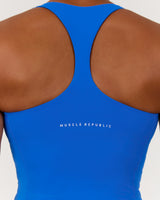 SCULPT RACER TOP - LUMINOUS BLUE
