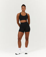 SCULPT SEAM FREE RACER BRA - BLACK