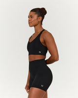 SCULPT SEAM FREE RACER BRA - BLACK
