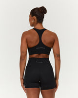 SCULPT SEAM FREE RACER BRA - BLACK