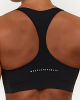 SCULPT SEAM FREE RACER BRA - BLACK