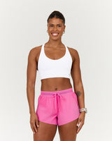 SCULPT SEAM FREE RACER BRA - WHITE