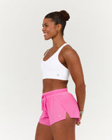 SCULPT SEAM FREE RACER BRA - WHITE