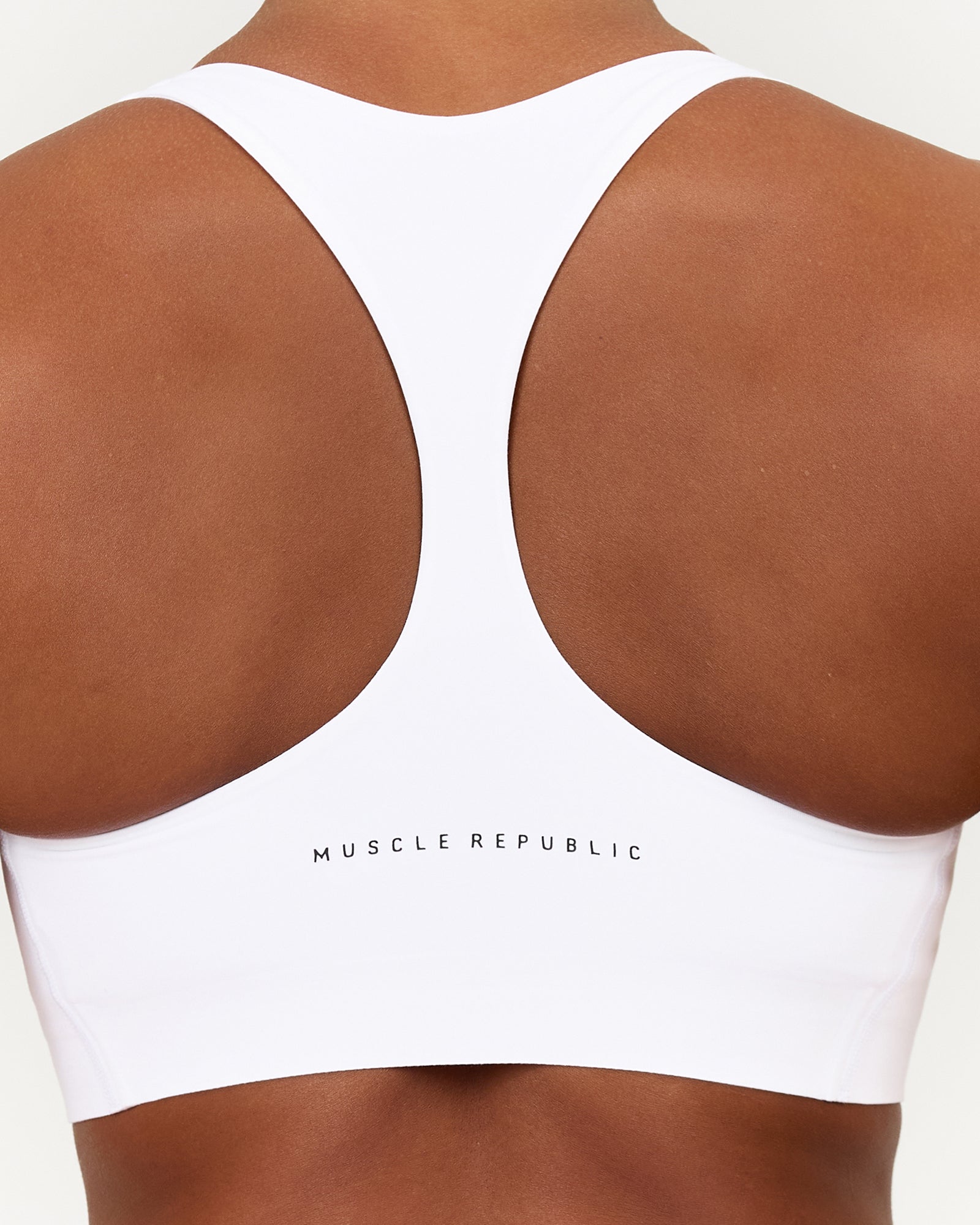 SCULPT COMFORT BRA - WHITE – MUSCLE REPUBLIC