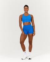 SCULPT ZIP FRONT BRA - LUMINOUS BLUE