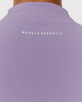 SCULPT ZIP UP JACKET - DUSTED GRAPE