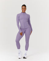 SCULPT ZIP UP JACKET - DUSTED GRAPE