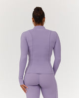 SCULPT ZIP UP JACKET - DUSTED GRAPE
