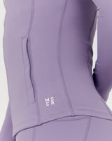 SCULPT ZIP UP JACKET - DUSTED GRAPE