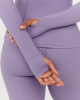SCULPT ZIP UP JACKET - DUSTED GRAPE