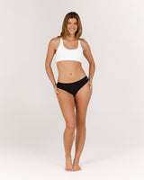 SEAMLESS CHEEKY BRIEF 3 PACK - BLACK