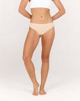 SEAMLESS CHEEKY BRIEF 3 PACK - NUDE