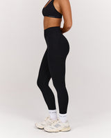 SEAMLESS INVISIBLE SCRUNCH LEGGINGS FULL - BLACK