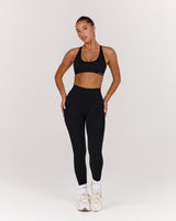 SEAMLESS INVISIBLE SCRUNCH LEGGINGS FULL - BLACK