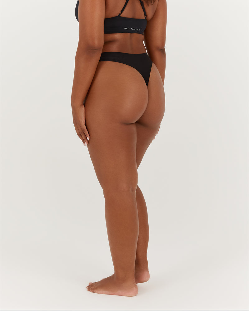 SEAMLESS G STRING 3 PACK - BLACK