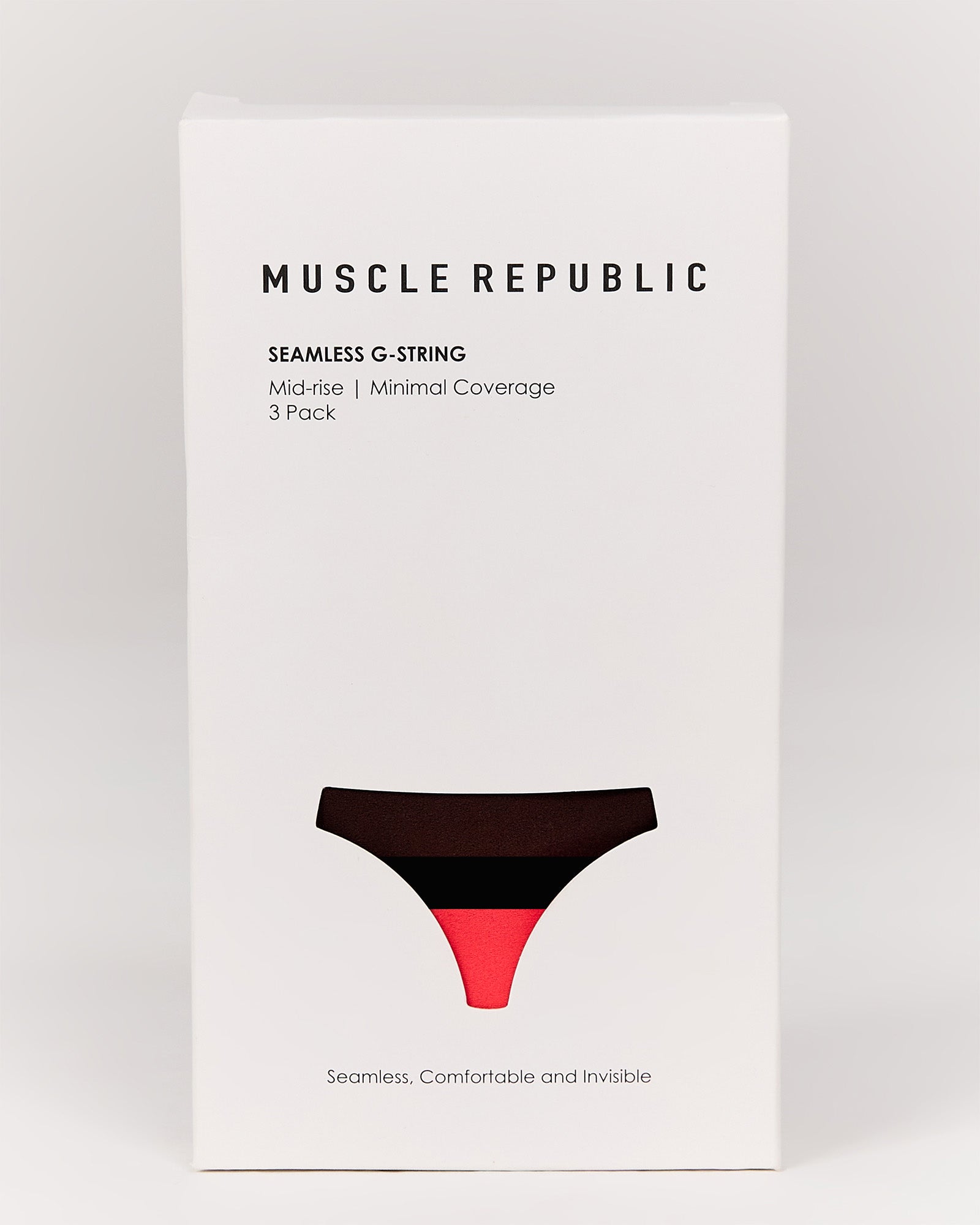 SEAMLESS G STRING 3 PACK - BLACK CHESTNUT HIBISCUS – MUSCLE REPUBLIC