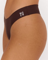 SEAMLESS G STRING 3 PACK - BLACK CHESTNUT HIBISCUS