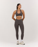 SEAMLESS MID RISE INVISIBLE SCRUNCH FULL LENGTH LEGGINGS - FALCON