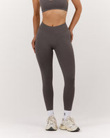SEAMLESS MID RISE INVISIBLE SCRUNCH FULL LENGTH LEGGINGS - FALCON