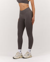 SEAMLESS MID RISE INVISIBLE SCRUNCH FULL LENGTH LEGGINGS - FALCON