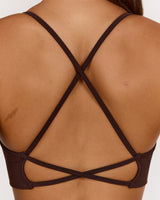 SEAMLESS NORA BRA - CHESTNUT