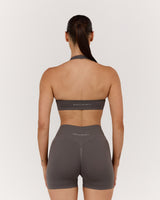 SEAMLESS PLUNGE HALTER BRA - FALCON