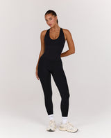 SEAMLESS RACER BACK TOP - BLACK