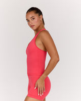 SEAMLESS RACER BACK TOP - HIBISCUS