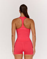 SEAMLESS RACER BACK TOP - HIBISCUS