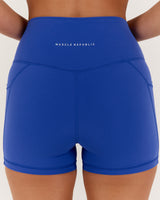 SCULPT POCKET MINI SHORTS - OCEAN