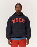 MEN'S OVERSIZED HOODIE - MIDNIGHT NAVY RED MSCR COLLEGIATE