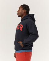 MEN'S OVERSIZED HOODIE - MIDNIGHT NAVY RED MSCR COLLEGIATE