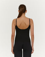 SMOOTH DOUBLE LAYER TANK - BLACK