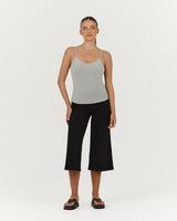 SMOOTH DOUBLE LAYER TANK - HEATHER MARLE