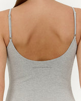 SMOOTH DOUBLE LAYER TANK - HEATHER MARLE