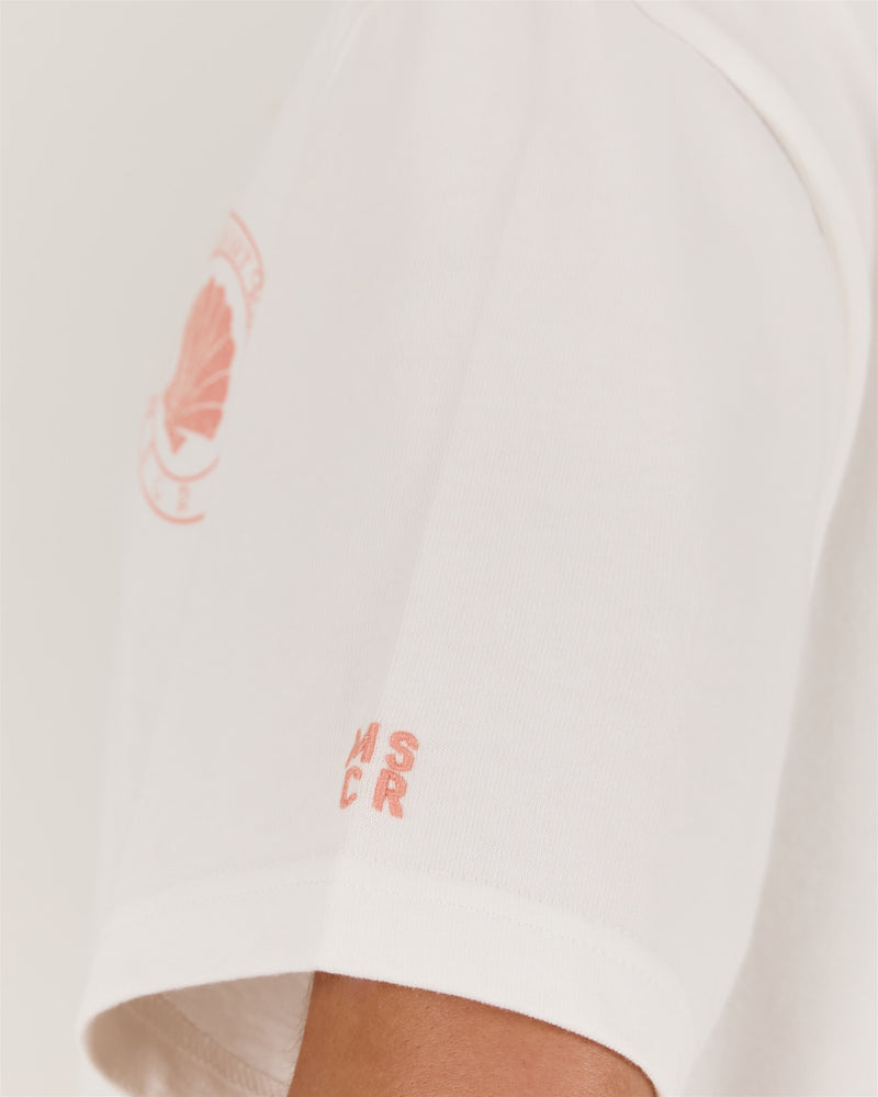 BOXY TEE - OFF WHITE SOMEWHERE TROPICAL